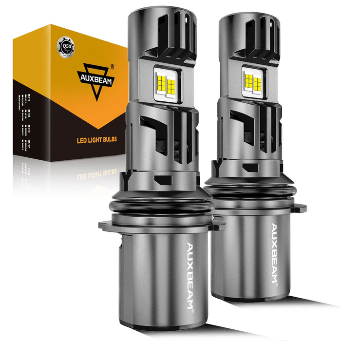 🆕9004/HB1  LED Headlight Bulbs Q50 Series Dual Turbo Fans 130W 36000LM 6500K Cool White| 2 Bulbs