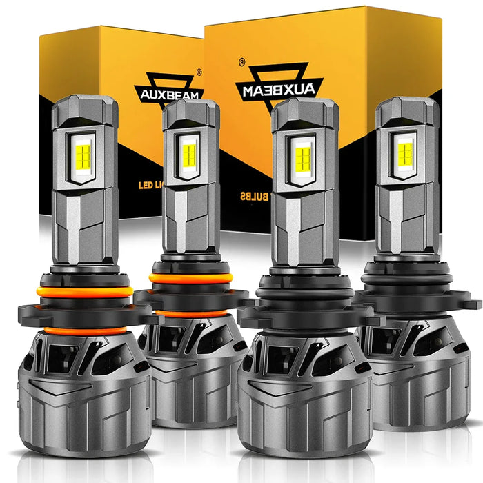 🆕9005+9006 LED Headlight Bulbs 100W 22000LM F18 Series 1:1 Mini Size 6500K Cool White | 4 Bulbs