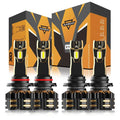 9005+9006 LED Headlight Bulbs 120W 25000ML GX Series Brigtest 6500K Cool White | 4 Bulbs