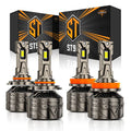 9005+H11 LED Headlight Bulbs 180W 35000LM ST90 Series High Power 6500K Cool White | 4 Bulbs