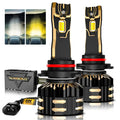 9005/HB3 LED Bulb Fog Lights/Low Beam Lights 110W 25000LM GX Bi-Color Series High Power & Brightness Dual Color Switchback | 2 Bulbs