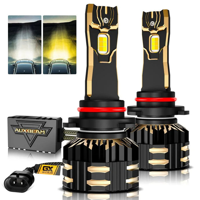 9005/HB3 LED Bulb Fog Lights/Low Beam Lights 110W 25000LM GX Bi-Color Series High Power & Brightness Dual Color Switchback | 2 Bulbs