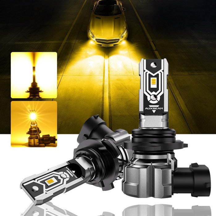 🆕9006 HB4 LED Fog Light/DRL Bulbs 50W 10000LM 2500K Amber Yellow Q5 Series | 2 Bulbs