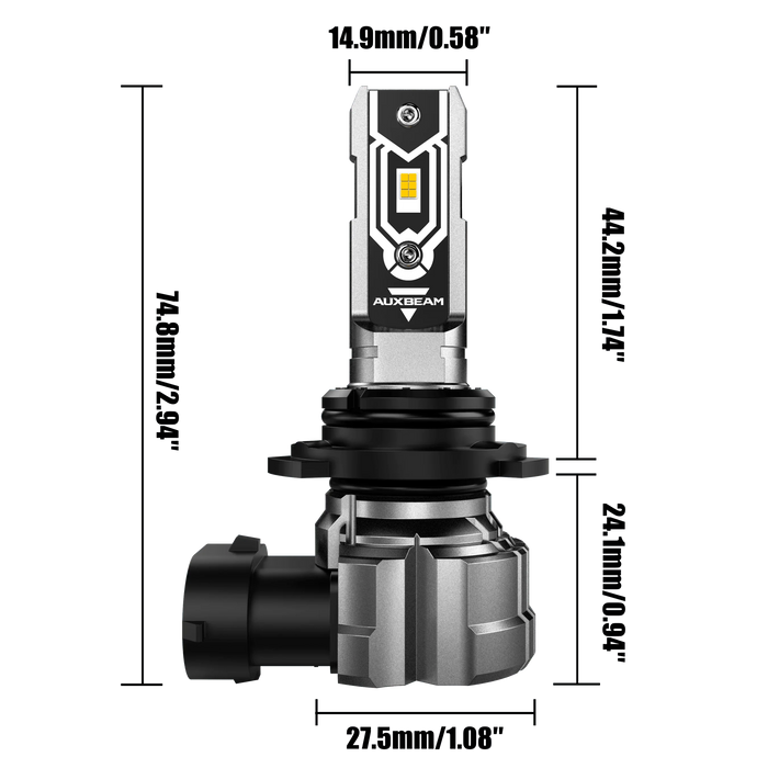 🆕9006 HB4 LED Fog Light/DRL Bulbs 50W 10000LM 2500K Amber Yellow Q5 Series | 2 Bulbs