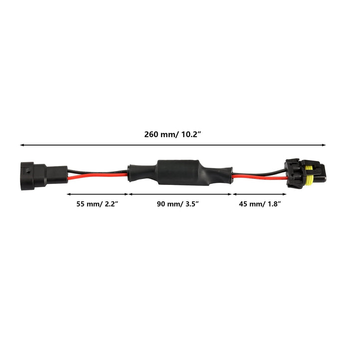 9006/HB4 C15-Model Decoder Enhanced LED DRL Fog Light Canbus Load Resistor Conversion Kit 2pcs/Set