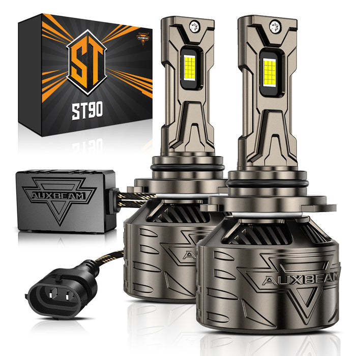 9006/HB4 LED Headlight Bulbs 180W 35000LM ST90 Series High Power 6500K Cool White | 2 Bulbs