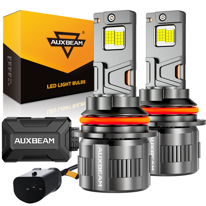 🆕9007/HB5 LED Headlight Bulbs 130W 32000LM F35 Series Dual Compatibility 12V/24V 6500K Cool White | 2 Bulbs