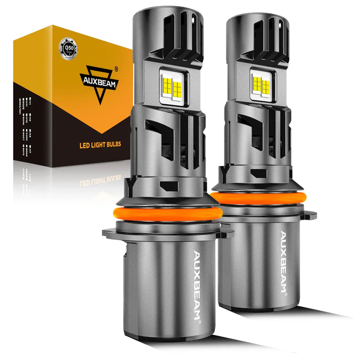 🆕9007/HB5 LED Headlight Bulbs Q50 Series Dual Turbo Fans 130W 36000LM 6500K Cool White| 2 Bulbs