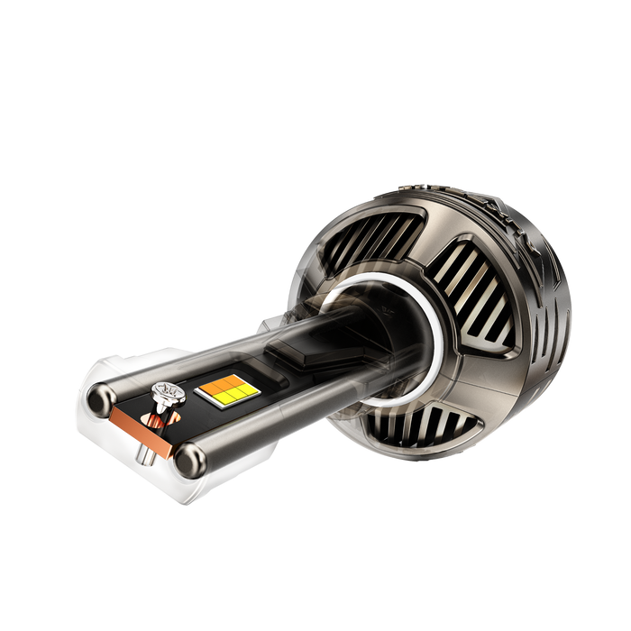 🆕9012/HIR2 LED Bulb Fog Light/Low Beam Lighs 120W 25000LM CT60 Series, with App Control Via Bluetooth & Dual Color Switchback – Cost-Effective Choice | 2 Bulbs