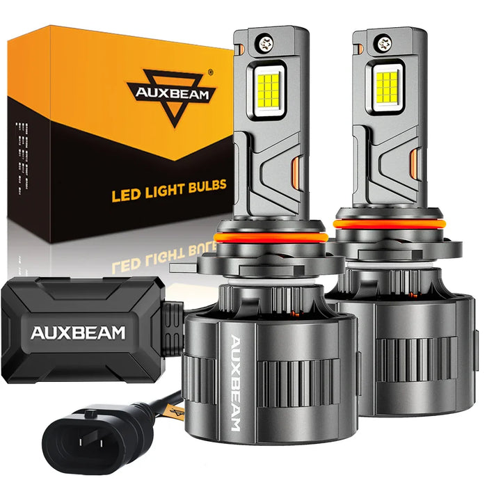🆕9012/HIR2 LED Headlight Bulbs 130W 32000LM F35 Series Dual Compatibility 12V/24V 6500K Cool White | 2 Bulbs