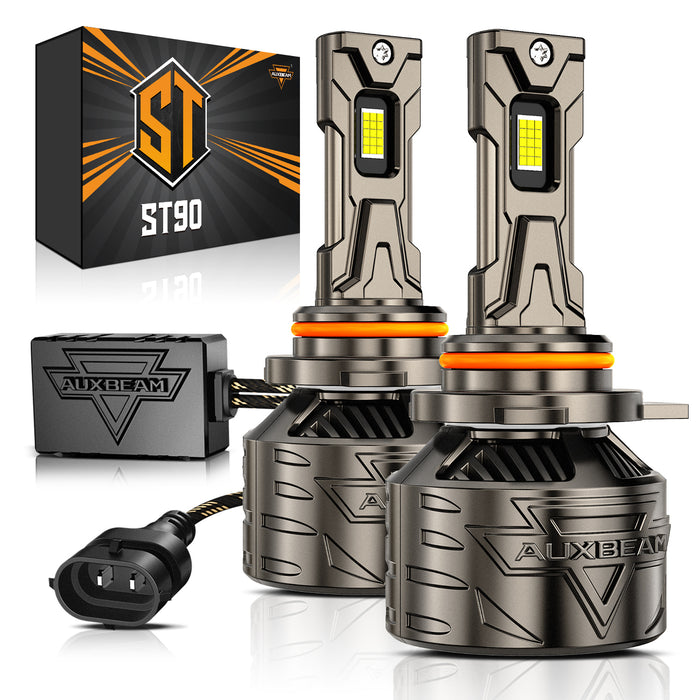 9012/HIR2 LED Headlight Bulbs 180W 35000LM ST90 Series High Power 6500K Cool White | 2 Bulbs