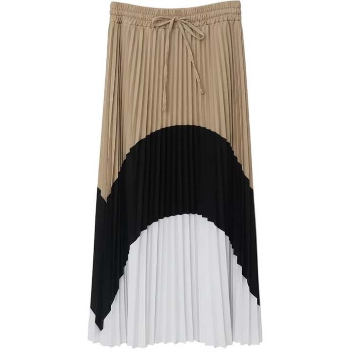 B-YU Pleated Skirt - Sabbia