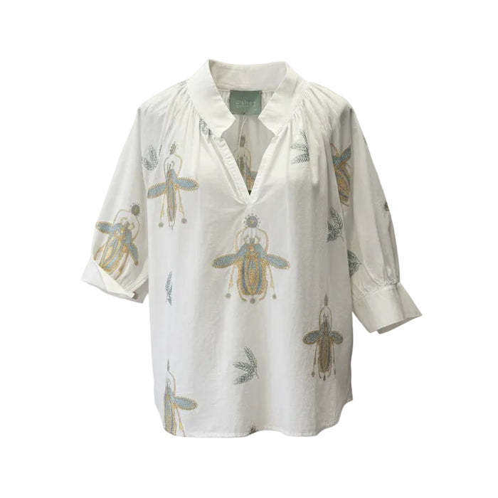 AETHER White Scarab Top