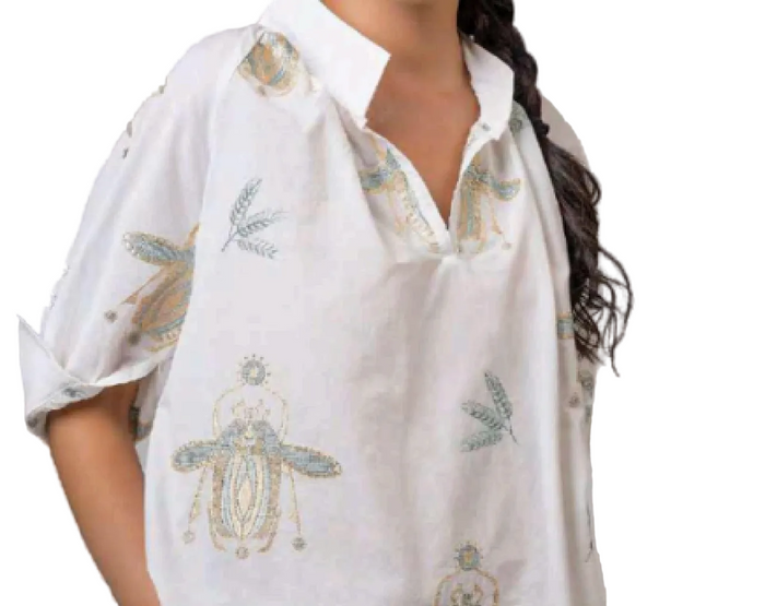 AETHER White Scarab Top