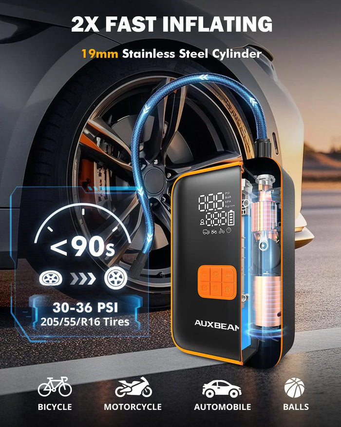 🆕AJ3500 Series 3500A Jump Starter with Air Compressor 120PSI Tire Inflator For 8L Gas/ 6L Diesel Engine