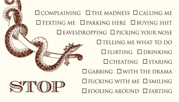 Alexa Pulitzer - Stop Card