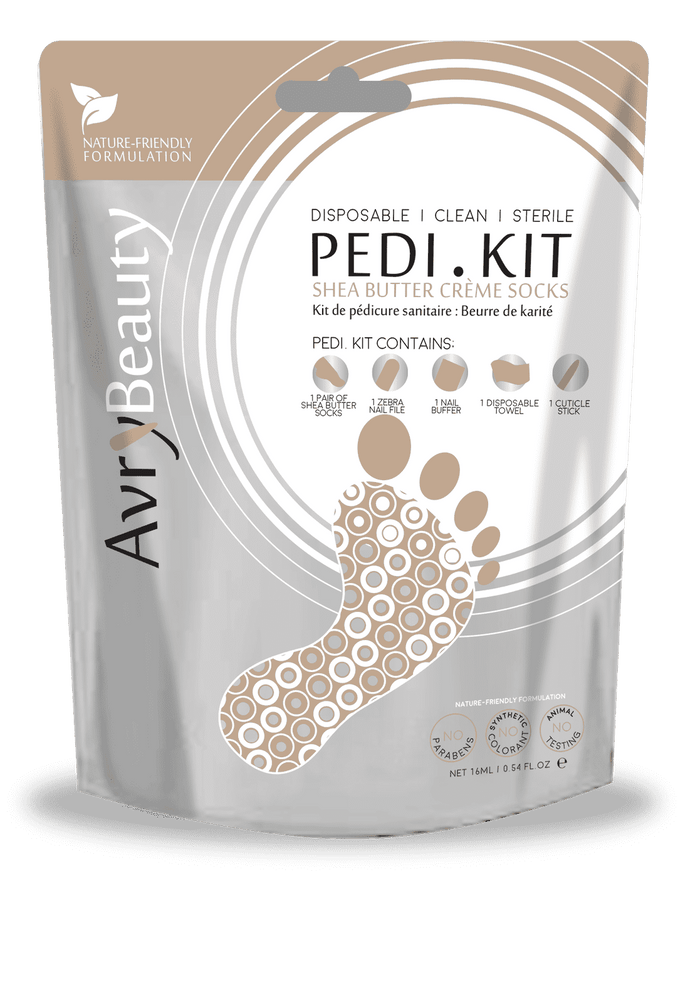 All-In-One Disposable PEDI Kit with Shea Butter Socks - Maskscara
