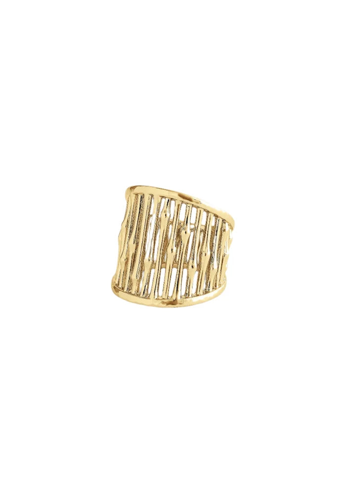 Anabel Aram Bamboo Wide Ring