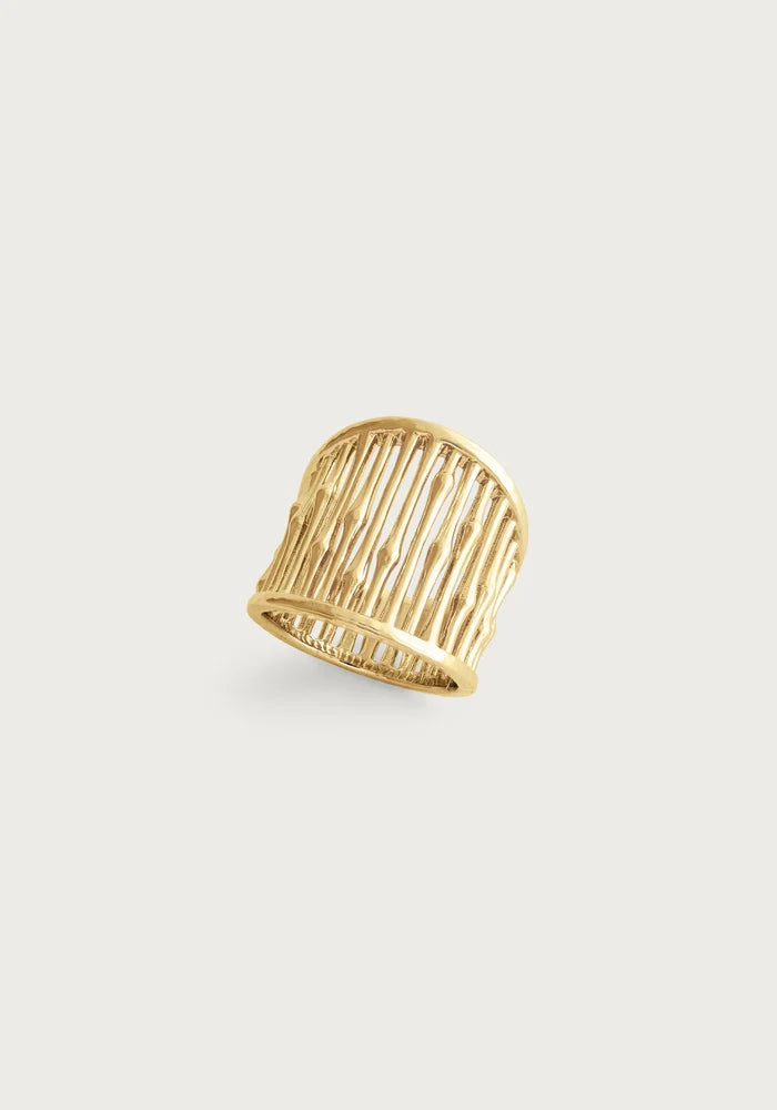 Anabel Aram Bamboo Wide Ring