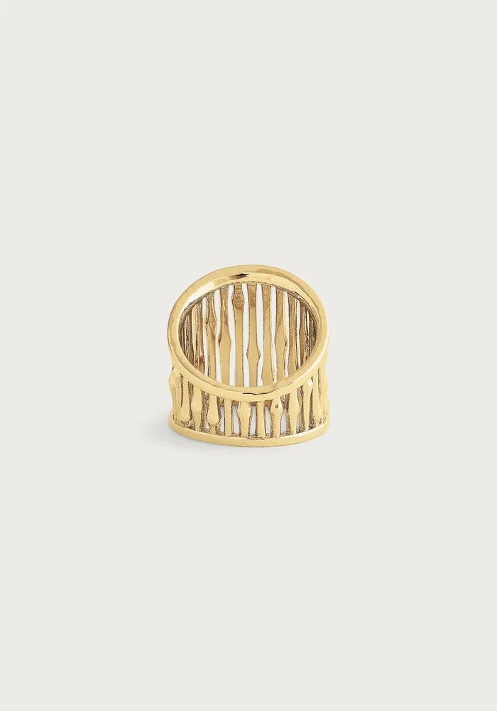 Anabel Aram Bamboo Wide Ring