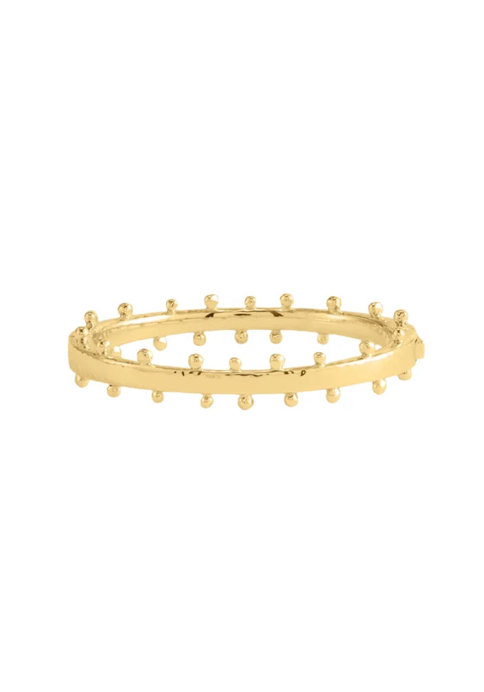 Anabel Aram Milos Gold Hinged Bangle