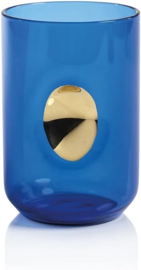 Aperitivo Tumbler with Gold Accent - Blue