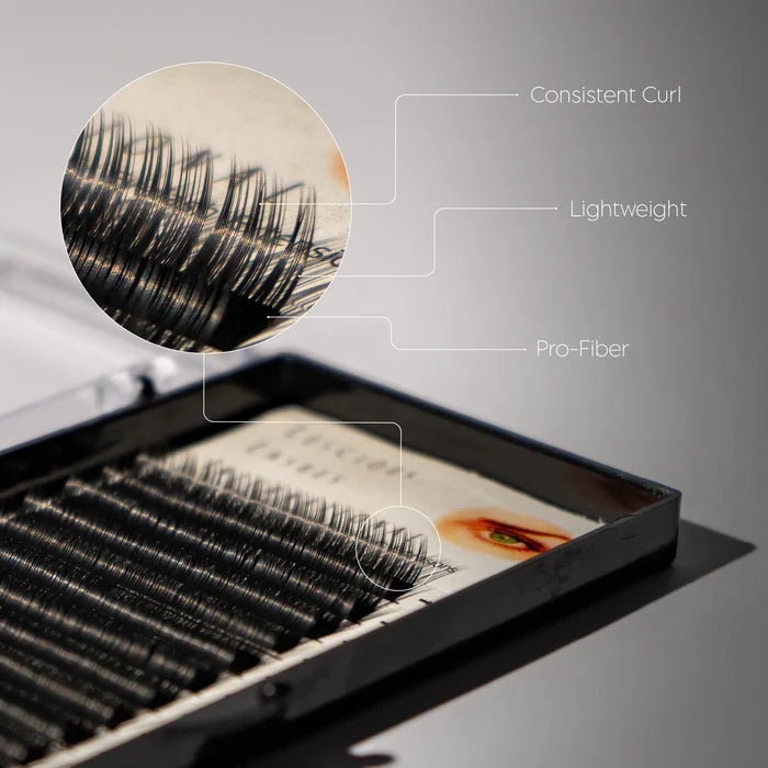 B-Curl Lashes 0.10mm Black 08mm