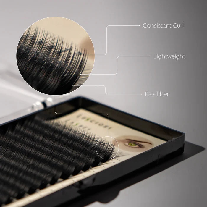 B-Curl Lashes 0.10mm Black 09mm