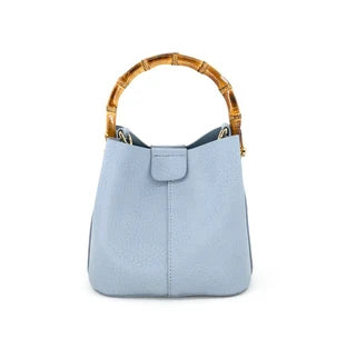 Bamboo Handle Mini Tote - 5 Colors