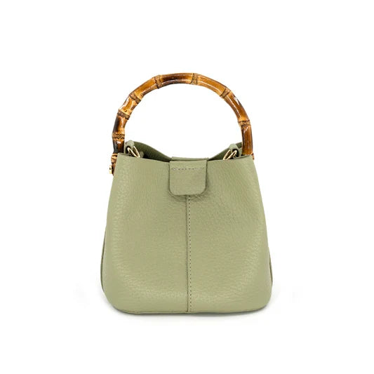 Bamboo Handle Mini Tote - 5 Colors
