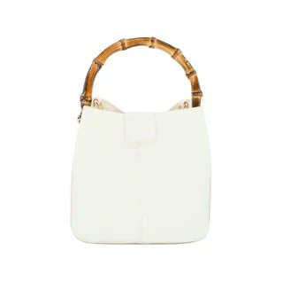 Bamboo Handle Mini Tote - 5 Colors