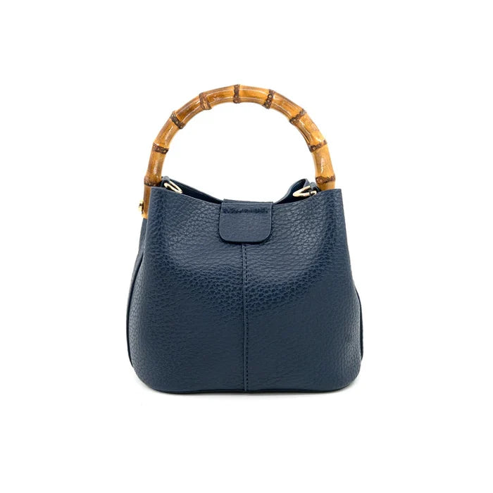Bamboo Handle Mini Tote - 5 Colors