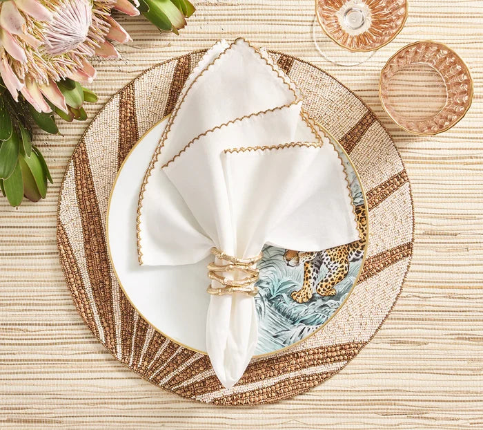 Bamboo Napkin Ring in Gold
