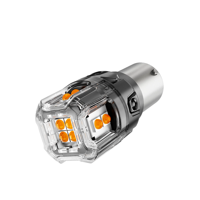 🆕BAU15S 7507 LED Turn Signal Light Rear/Front, Side Maker Light Bulbs 13W 500% High Brightness CAN-Bus Error Free 3000K Amber B52 Series |2 Bulbs