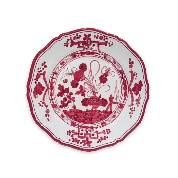 Beatriz Ball 9" Melamine Salad Plate  (White and Red)