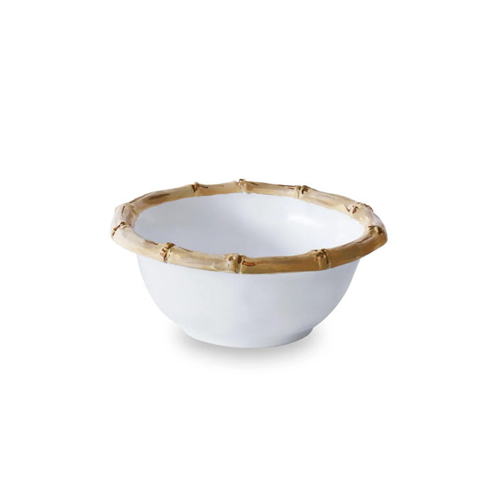 Beatriz Ball Melamine Bamboo Small Dip Bowl - Natural Trim