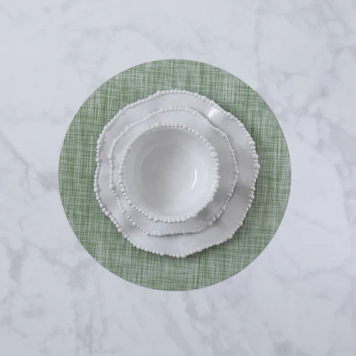 Beatriz Ball Round Woven Placemats Set of 4 - 3 Colors