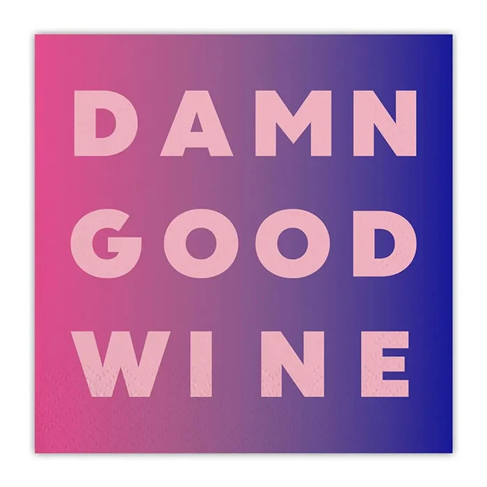 Beverage Napkins - Damn Good Wine