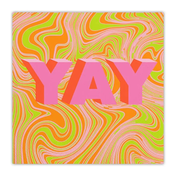 Beverage Napkins - Yay Swirl