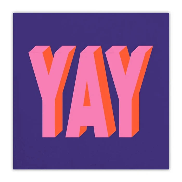 Beverage Napkins - Yay