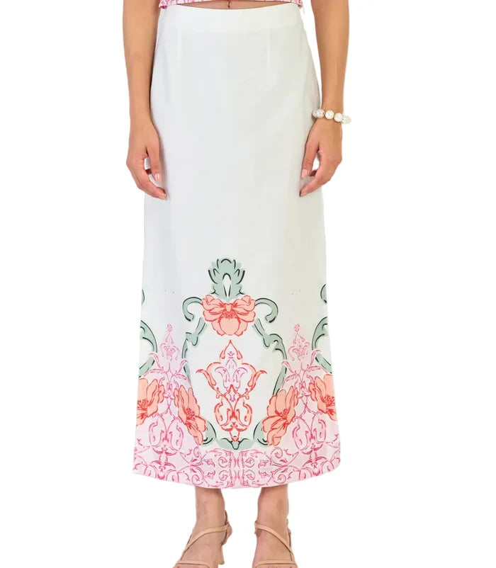 BEYOND BY VERA Aspen Skirt - Matinee Rose