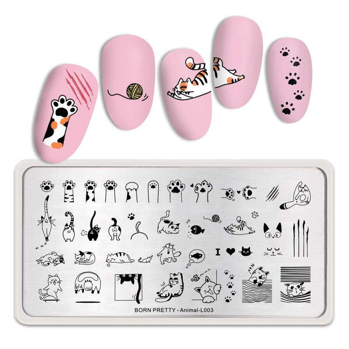 BP Stamping Plate - Animal (L003) - Maskscara