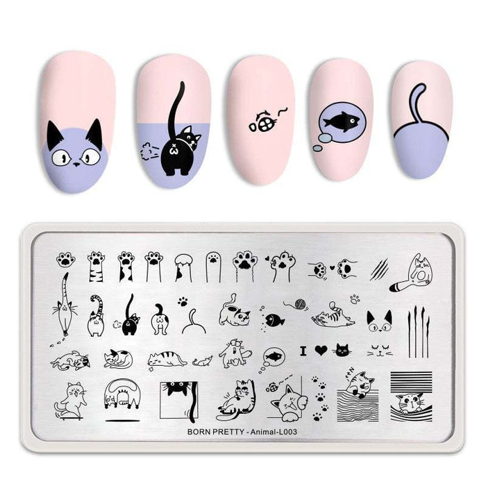 BP Stamping Plate - Animal (L003) - Maskscara