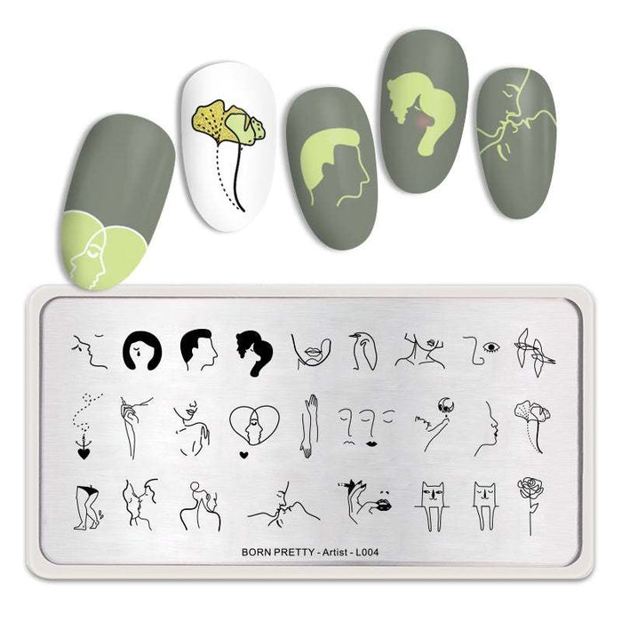 BP Stamping Plate - Artist (L004) - Maskscara