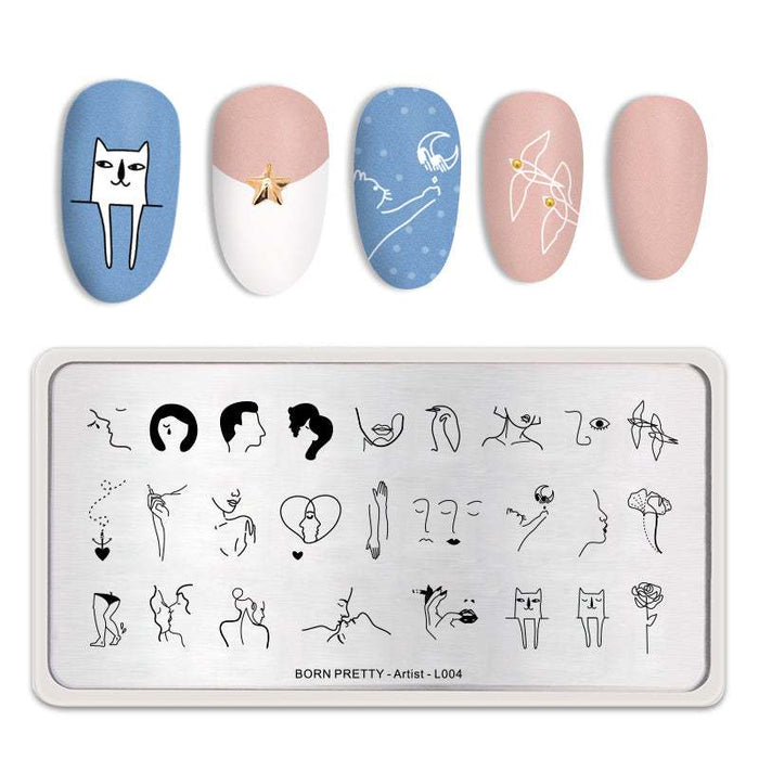 BP Stamping Plate - Artist (L004) - Maskscara
