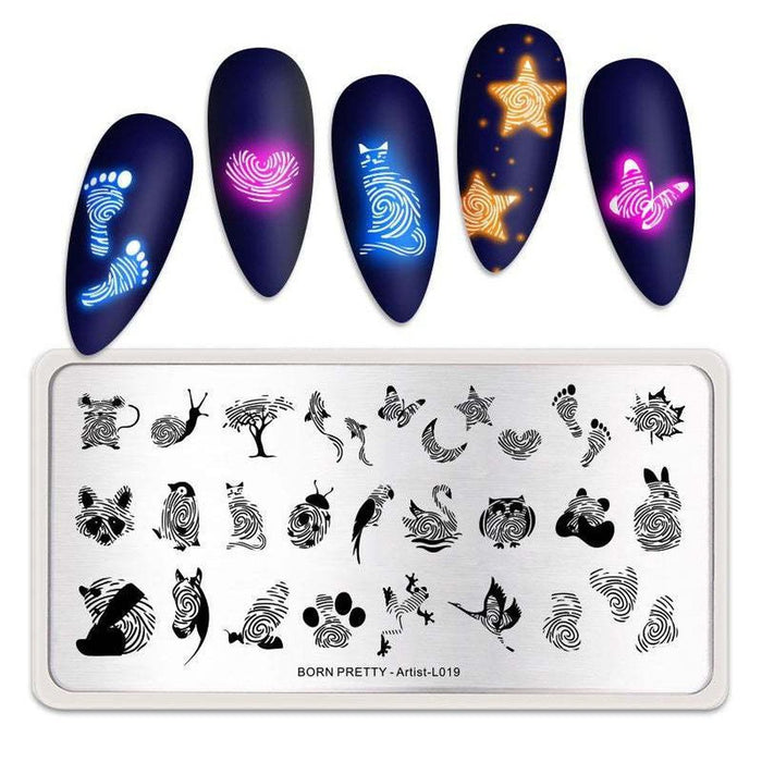 BP Stamping Plate - Artist (L019) - Maskscara