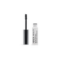 The silver-capped mascara tube lies left with its wand extended. Next to it is a white container labeled Nikol Beauty Brow Mascara, featuring a high pigment formula for defined eyebrows. Set against a white background, it aims to enhance your brow game.