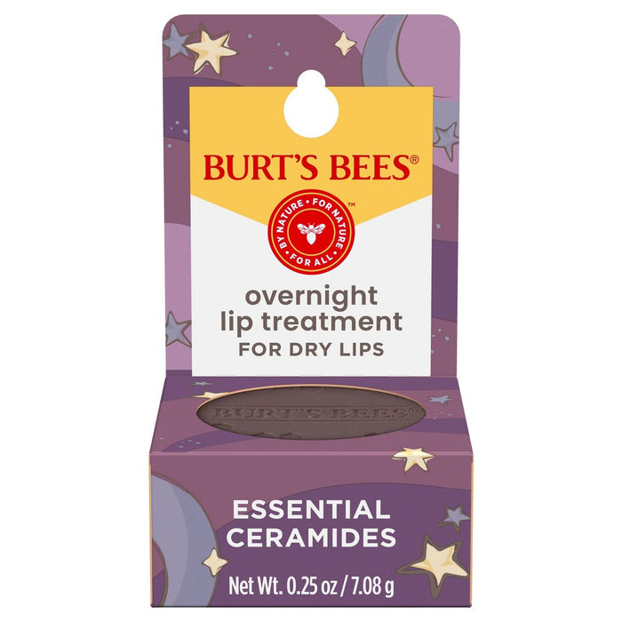Burt's Bees Natural Overnight Intensive Lip Treatment - Ultra-Conditioning Lip Mask - 0.25oz