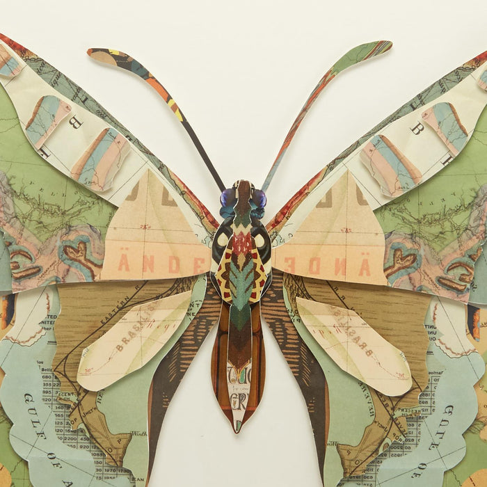 Butterfly Collage Art - Set of Two