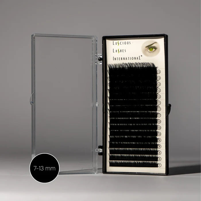 C-Curl Ellipse Lashes 0.10mm Black 7-13mm